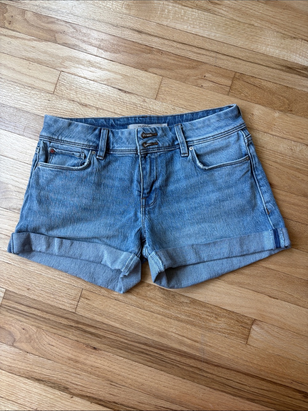 Hudson Rolled Cuff Denim Shorts